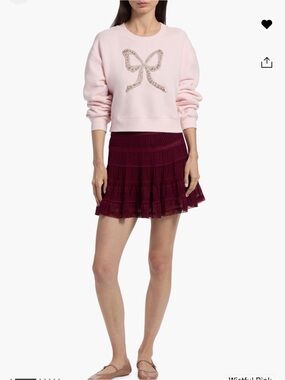 LoveShackFancy
Rylan Cotton-Blend Embellished Bow Sweater